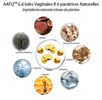 AAFQ® Arrêt Instantané des Démangeaisons & Détox Naturelle & Réparation Raffermissante & Capsules Naturelles Roses et Tendres