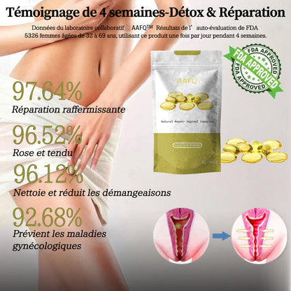 AAFQ® Arrêt Instantané des Démangeaisons & Détox Naturelle & Réparation Raffermissante & Capsules Naturelles Roses et Tendres