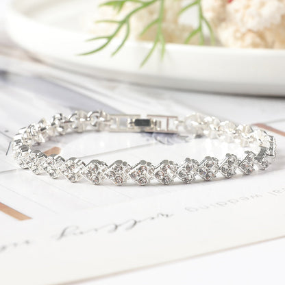 Bracelet infini en strass pour hommes et femmes